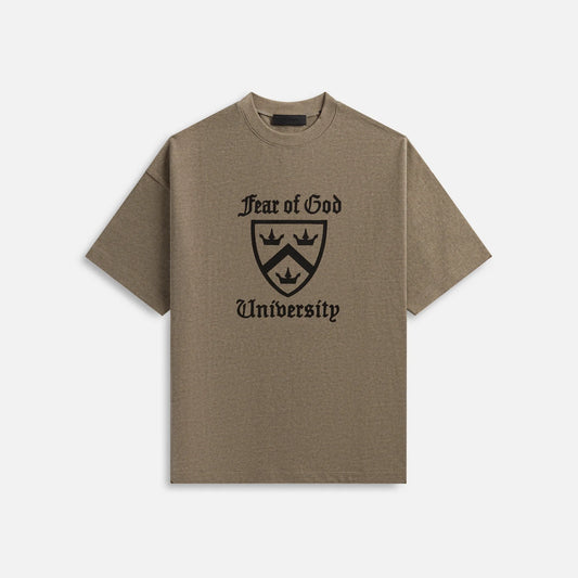 FEAR OF GOD ESSENTIALS HEAVY CREWNECK TEE (HEATHER GRAY)