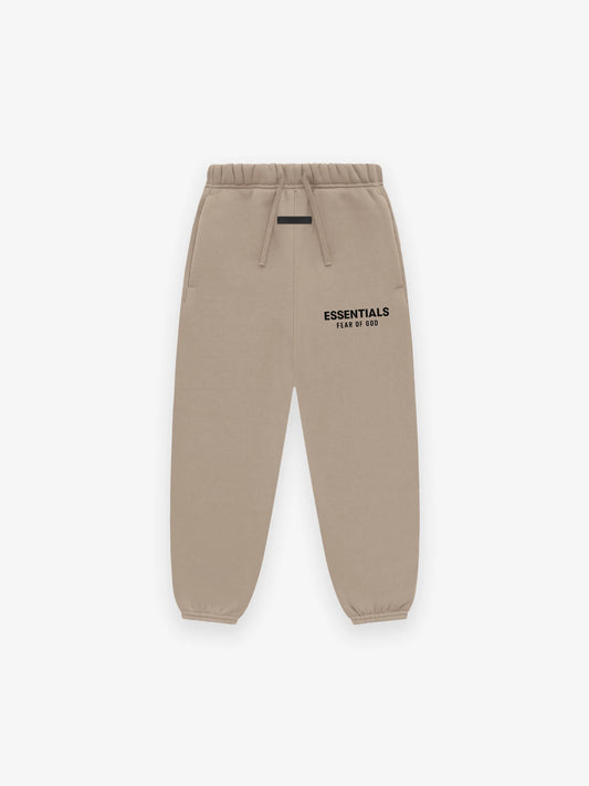 FEAR OF GOD ESSENTIALS KID'S FLEECE ESSENTIAL SWEATPANT (DESERT SAND)