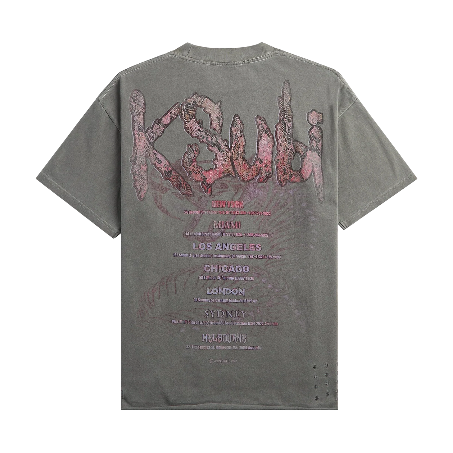 KSUBI KNOTTED EKCESS SS TEE CHARCOAL