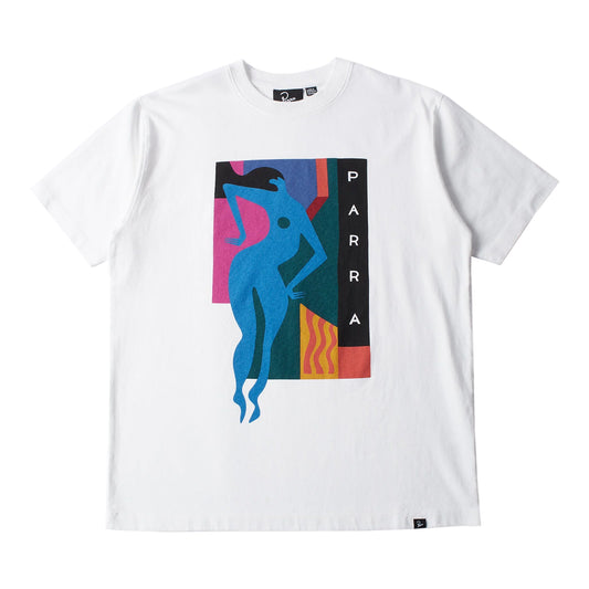 PARRA BLEACHED AND BLANK T-SHIRT WHITE