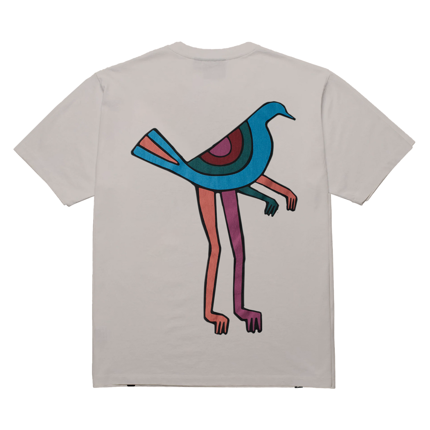 PARRA PIGEON LEGS T-SHIRT LIGHT GREY