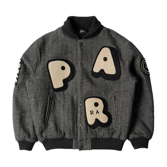 PARRA ROUNDED PAR VARSITY JACKET DARK GREY