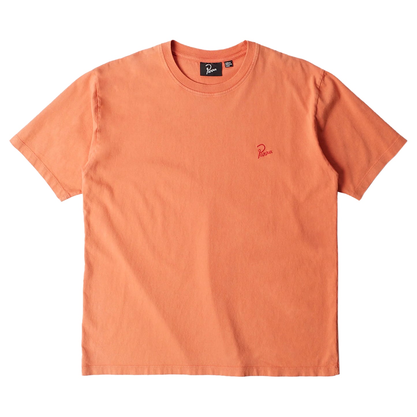 PARRA SCRIPT LOGO T-SHIRT WASHED TANGERINE