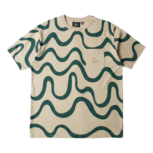 PARRA SOUND WAVED T-SHIRT TAN