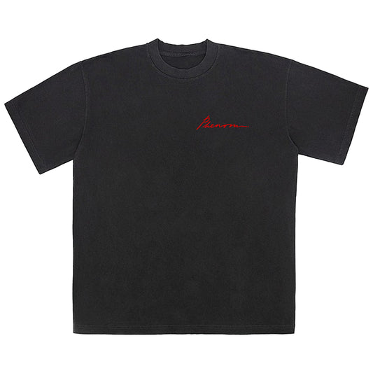 PHENOM SCRIPT TEE BLACK