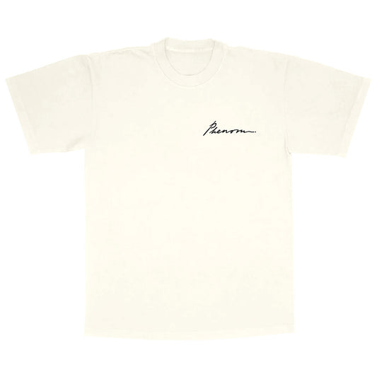 PHENOM SCRIPT TEE WHITE