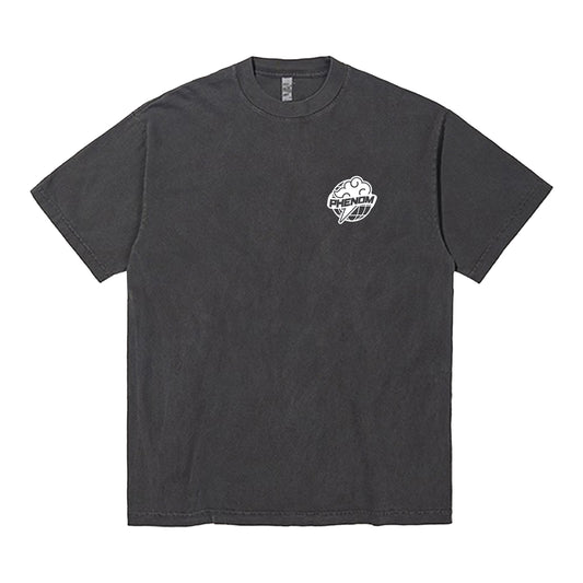 PHENOM GLOBE TEE CHARCOAL