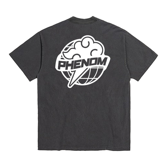 PHENOM GLOBE TEE CHARCOAL