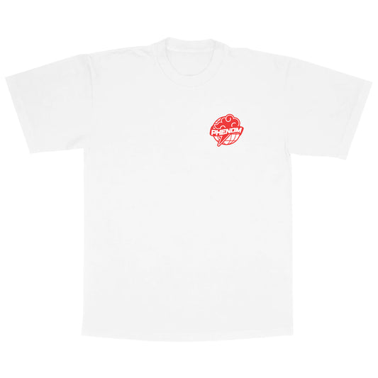 PHENOM GLOBE TEE WHITE