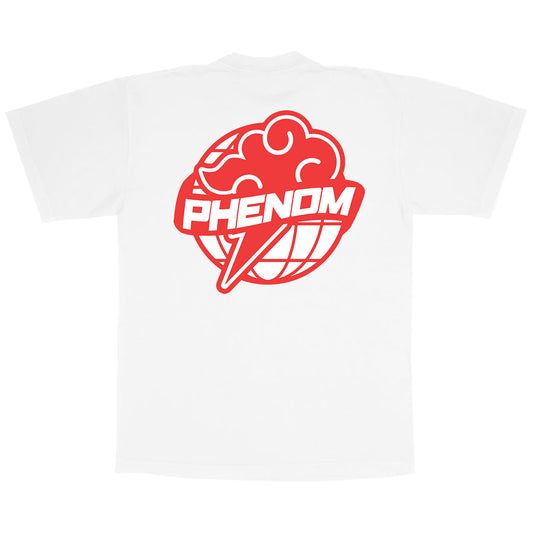 PHENOM GLOBE TEE WHITE