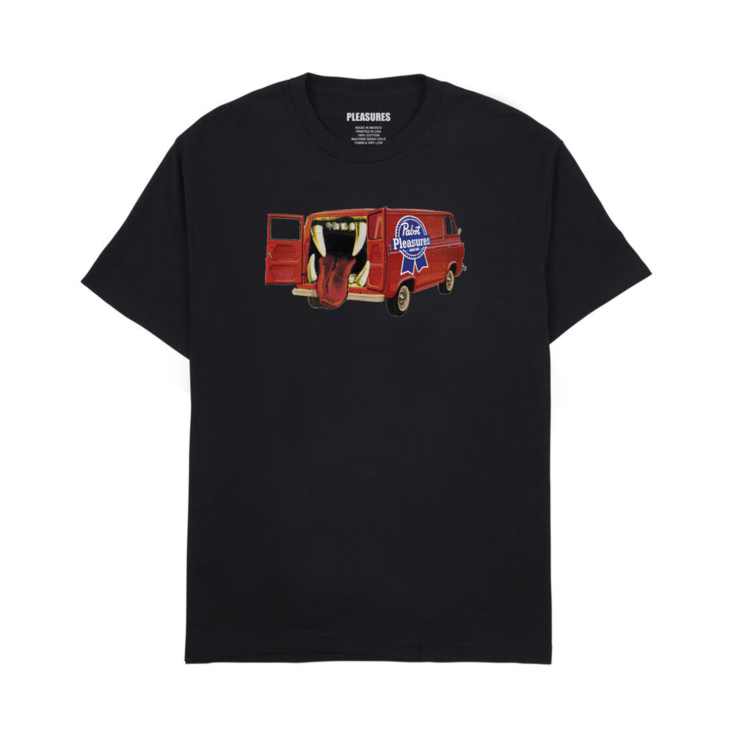 PLEASURES BEER VAN T-SHIRT BLACK