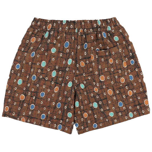 PLEASURES BROWN COFFER SHORTS