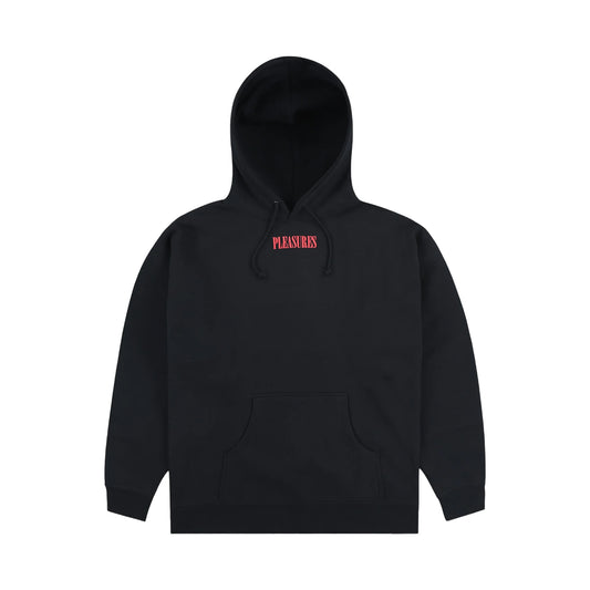 PLEASURES VERTICAL HOODIE BLACK