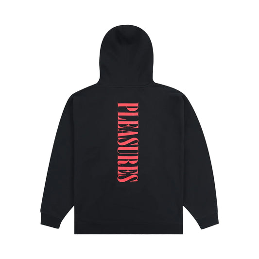 PLEASURES VERTICAL HOODIE BLACK