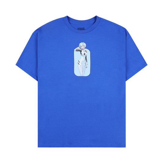 PLEASURES REI T-SHIRT BLUE