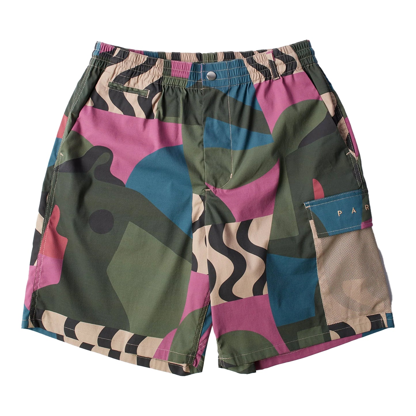 PARRA DISTORTED CAMO SHORTS PINK