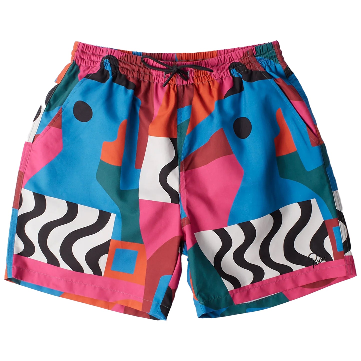 PARRA DISTORTED WATER SWIM SHORTS MULTI