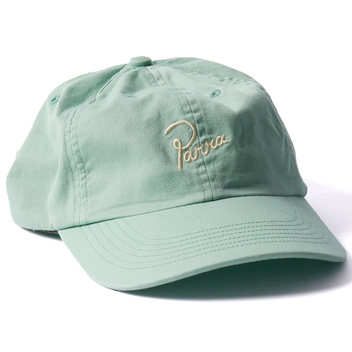 PARRA SCRIPT LOGO 6 PANEL HAT SAGE GREEN