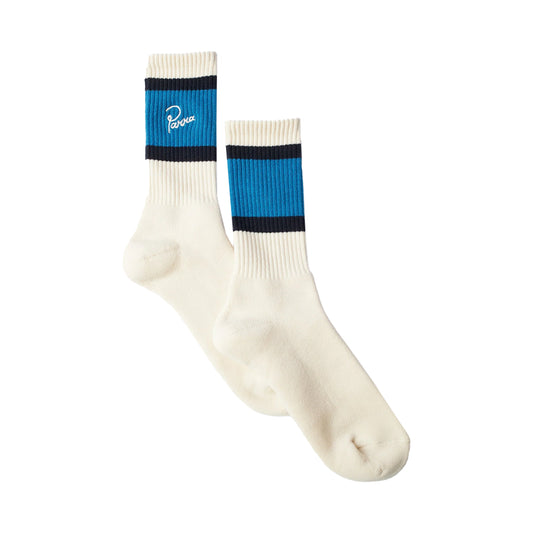 PARRA SCRIPT LOGO CREW SOCKS OFF WHITE