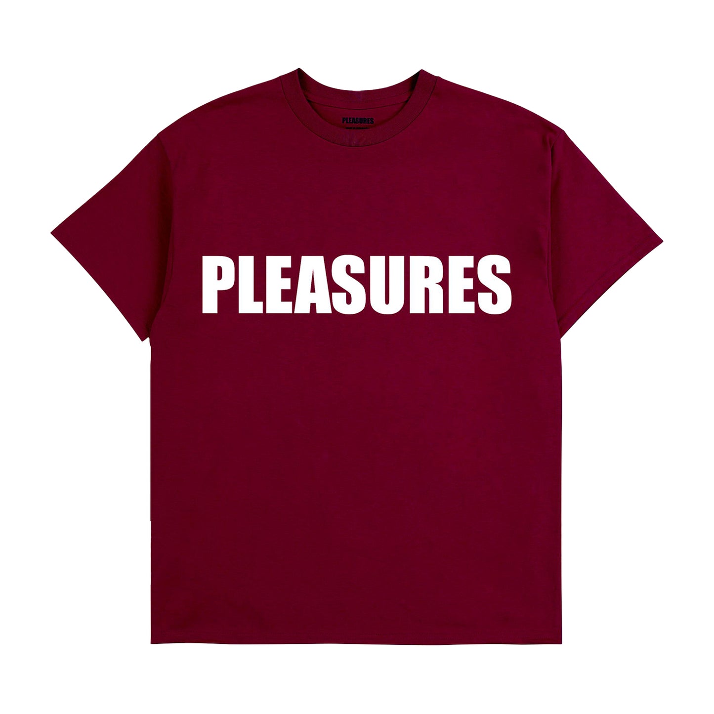 PLEASURES SECURITY T-SHIRT BURGUNDY