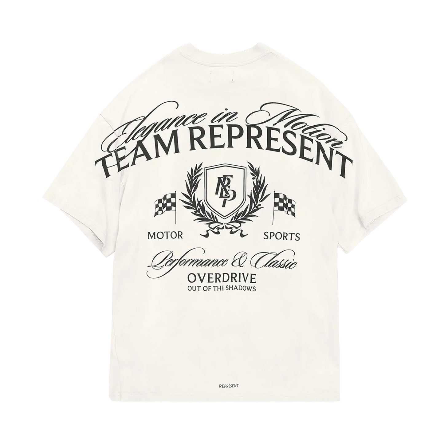 REPRESENT CREST T SHIRT FLAT WHITE