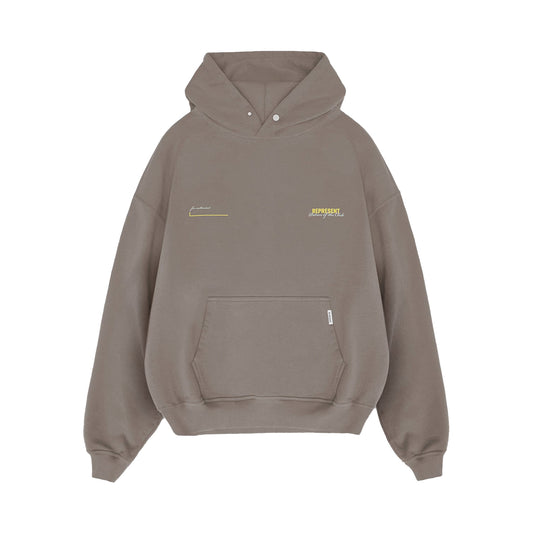 REPRESENT PATRON OF THE CLUB HOODIE WASHED OLIVE