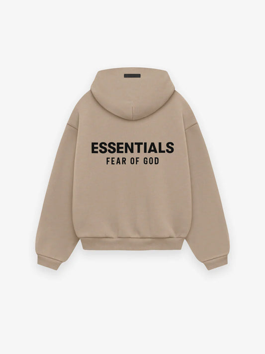 FEAR OF GOD ESSENTIALS KID'S FLEECE HOODIE (DESERT SAND)