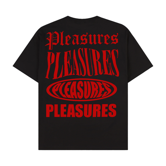PLEASURES STACK T-SHIRT BLACK