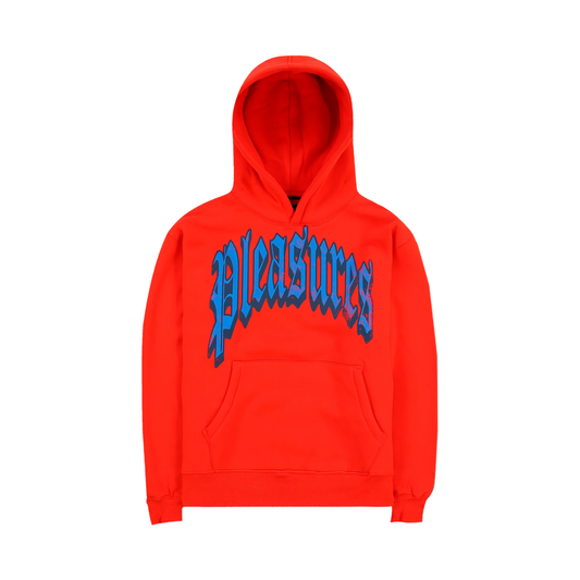 PLEASURES TWITCH HOODIE BURNT ORANGE