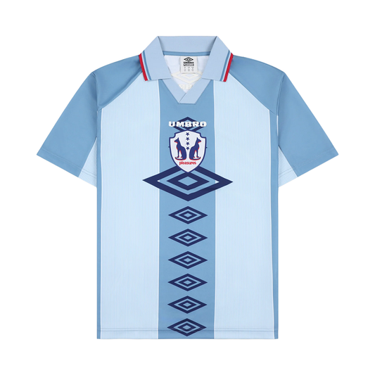 PLEASURES TWO CATS UMBRO JERSEY BLUE