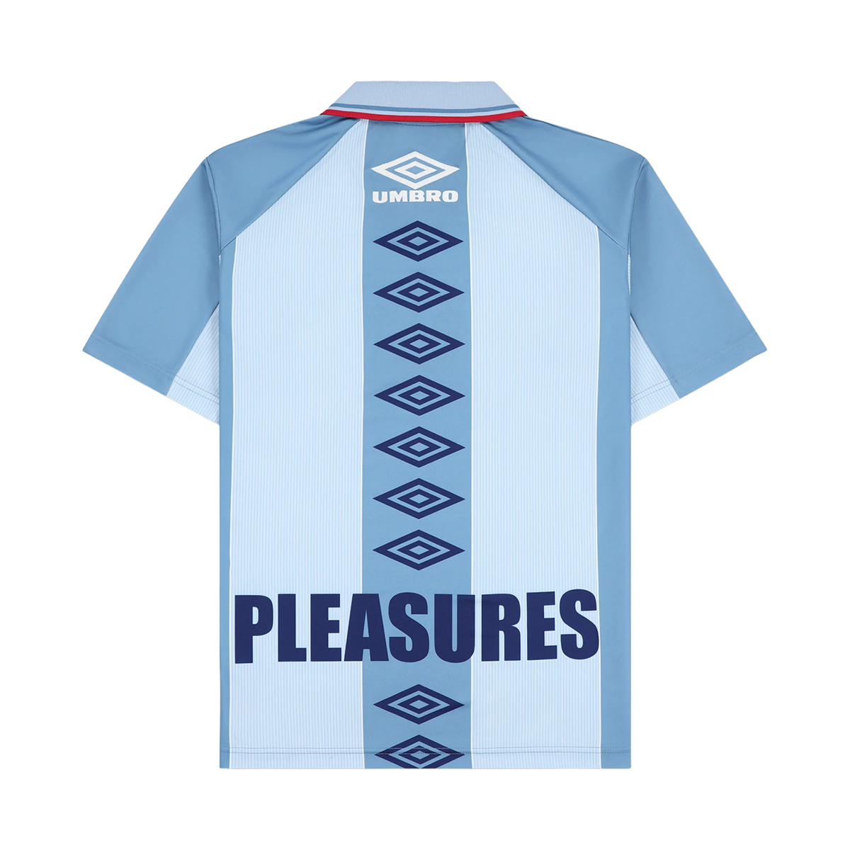 PLEASURES TWO CATS UMBRO JERSEY BLUE