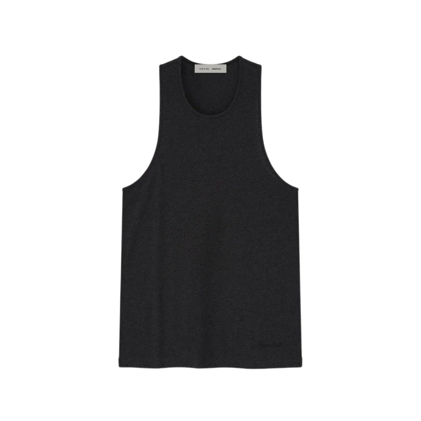 FEAR OF GOD ESSENTIALS EMBROIDERED TANK VINTAGE BLACK