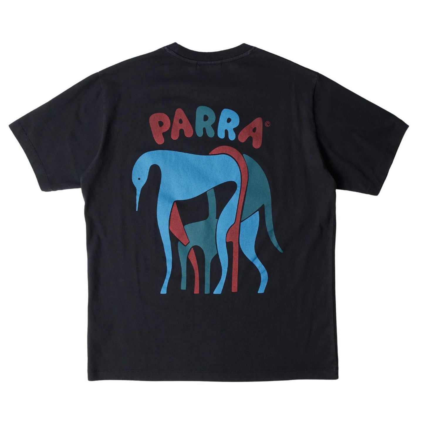 PARRA THIS DAMN CHAIR T SHIRT WASHED BLACK