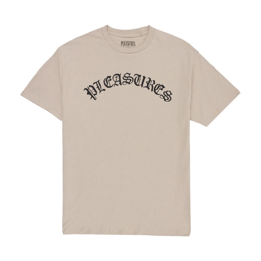 PLEASURES OLD E LOGO T-SHIRT