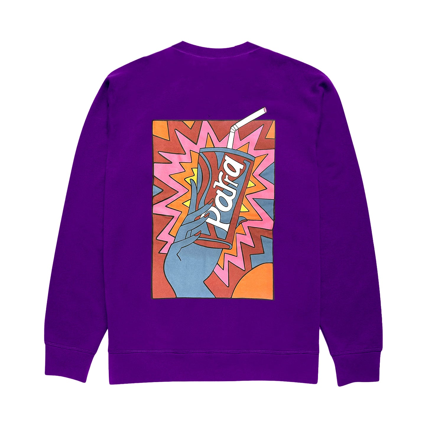 PARRA RUSHED SUGAR CREW NECK SWEATSHIRT